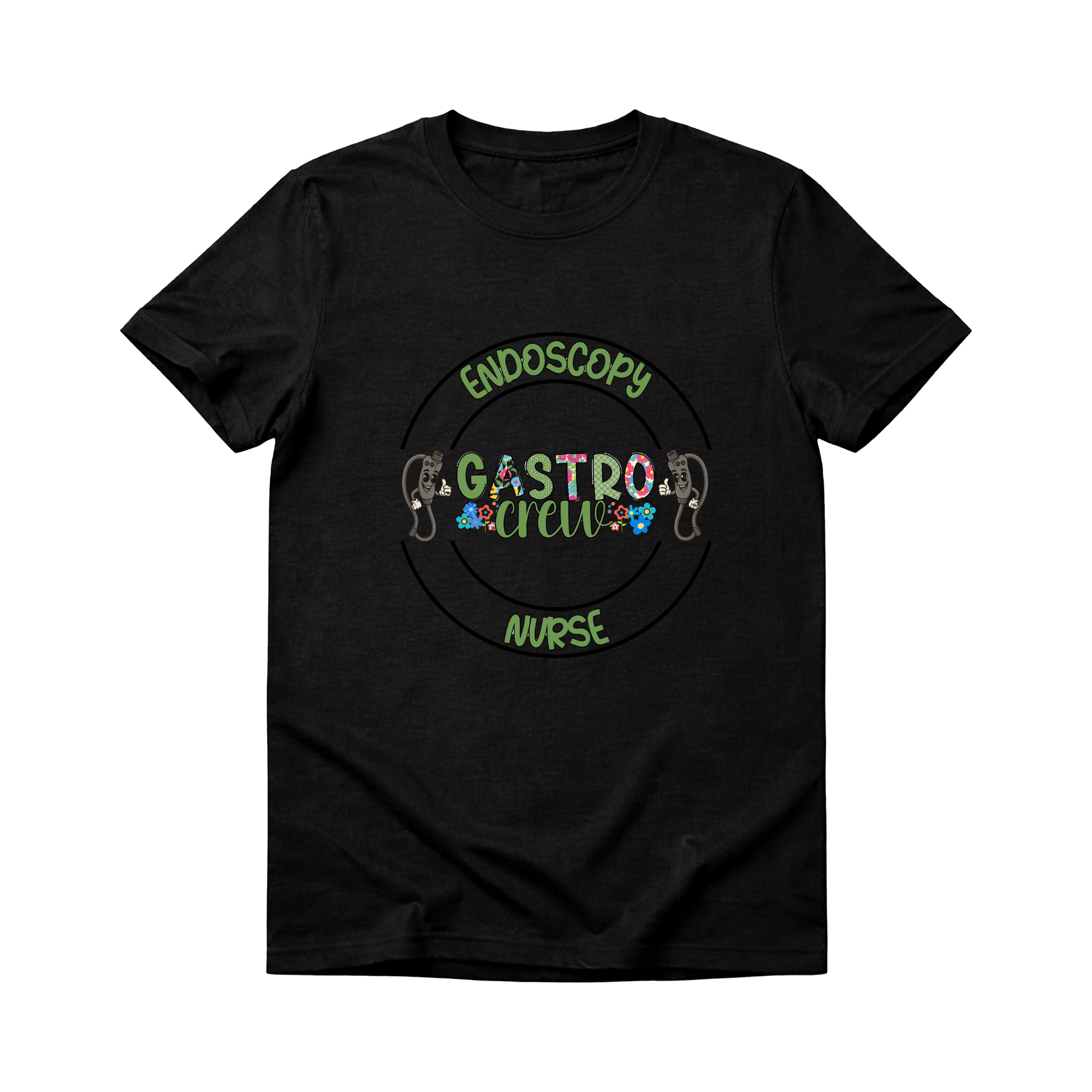 endo gastro nurse crew in black