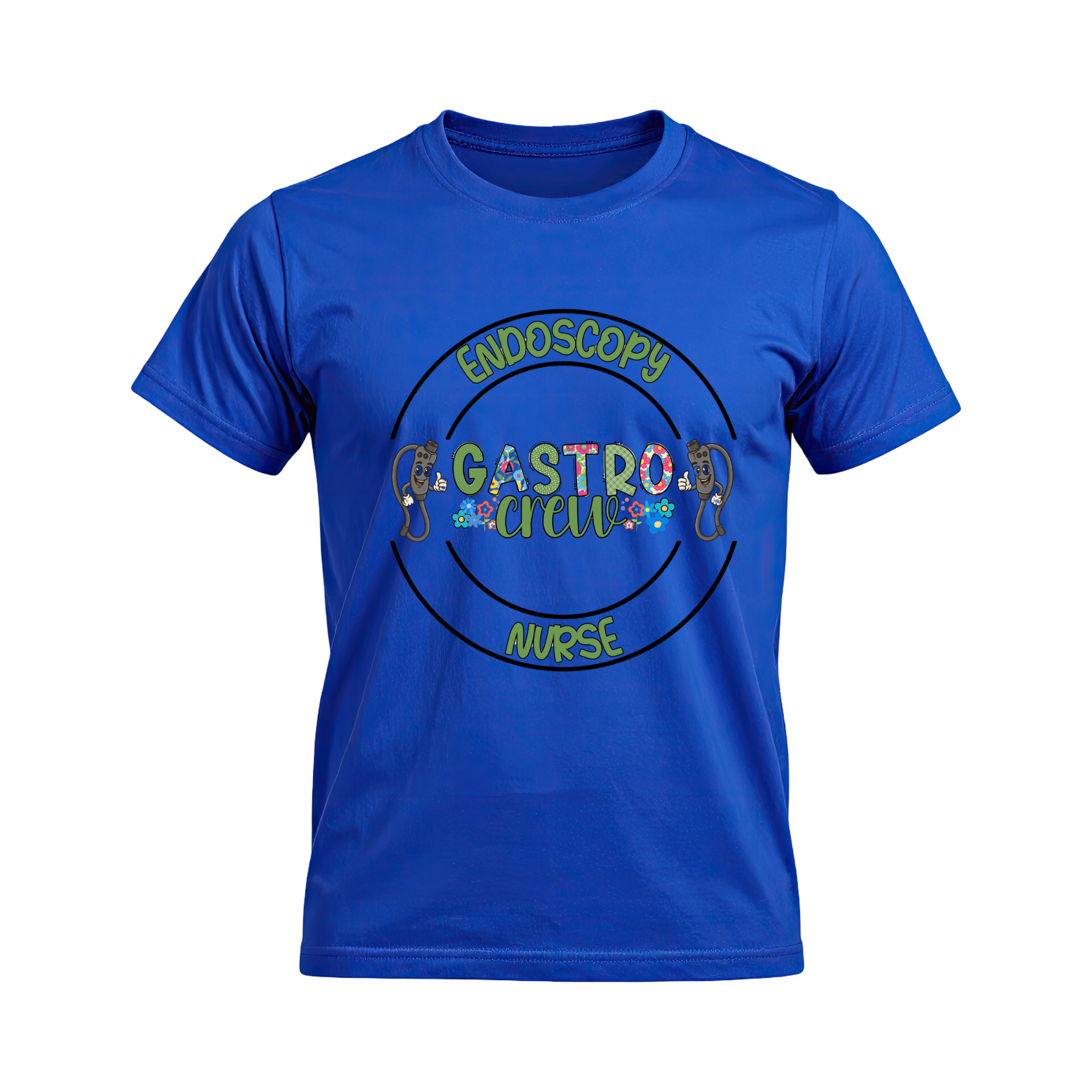 endo gastro crew nurse with black