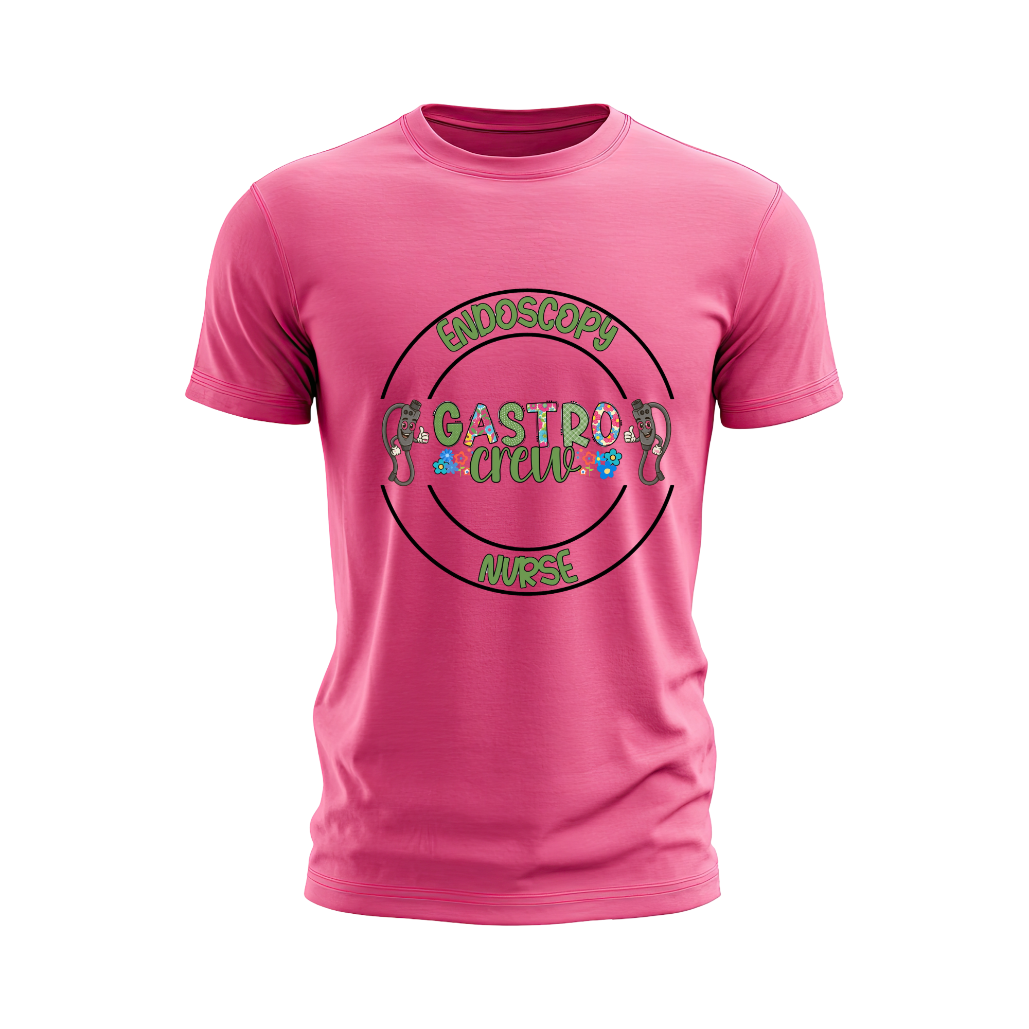 endo gastro crew nurse with black