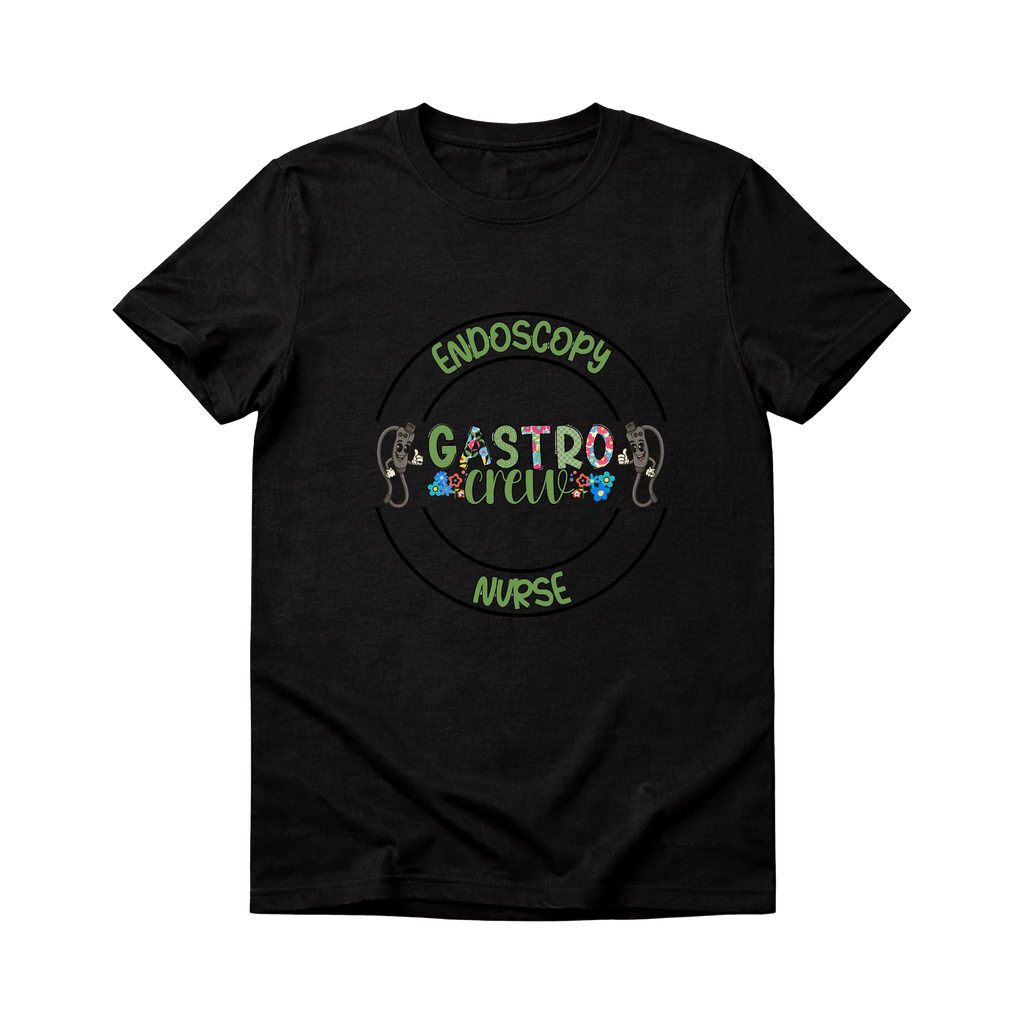 endo gastro crew nurse with black