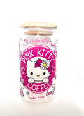 hello kitty face 16 oz glass cup