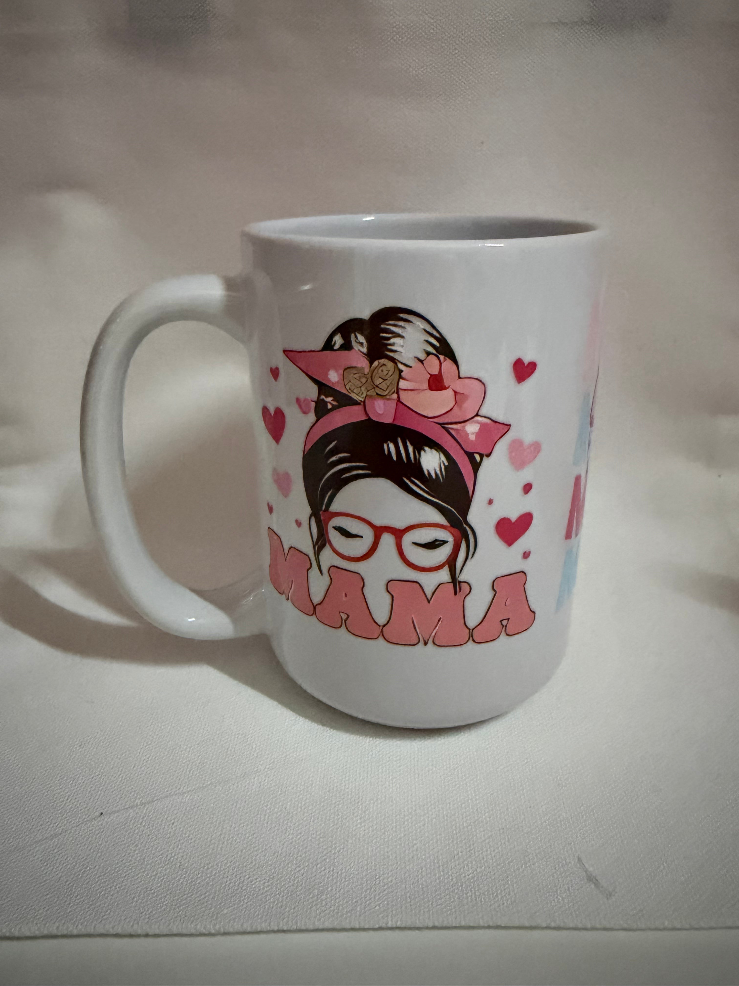 mom face mug